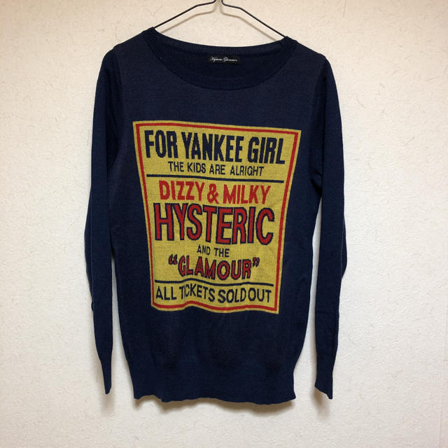 HYSTERIC GLAMOUR - HYSTERIC GLAMOUR ヒステリックグラマー ロゴ ニットの通販 by tsi's shop