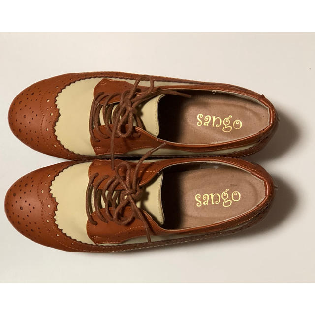 sango(サンゴ)の《送料込み》厚底ローファー(sango)＊ブラウン レディースの靴/シューズ(ローファー/革靴)の商品写真
