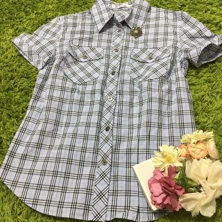 バーバリーブルーレーベル(BURBERRY BLUE LABEL)のburberryバーバリーブルーレーベル❤︎定番チェックシャツ(シャツ/ブラウス(半袖/袖なし))