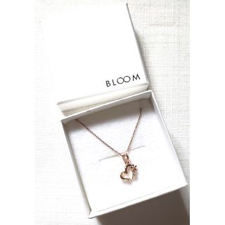 ブルーム(BLOOM)のBLOOM*ブルーム【新品】可愛いハートモチーフネックレス　ピンクゴールド(ネックレス)