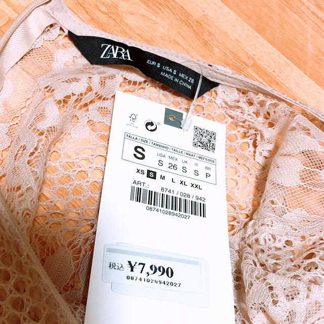 ZARA(ザラ)の値下げ！ZARA レースプリーツワンピース レディースのワンピース(ロングワンピース/マキシワンピース)の商品写真