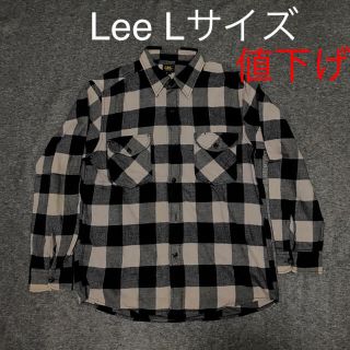 リー(Lee)の値下げLeeリー ネルシャツ L 黒グレーのブロックチェック(シャツ)