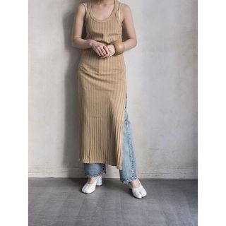 プラージュ(Plage)のWRYHT X-BACK RIBBED TANK DRESS(ロングワンピース/マキシワンピース)