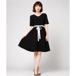 トゥービーシック(TO BE CHIC)のTO BE CHIC　ジャカードニットドレス(ひざ丈ワンピース)