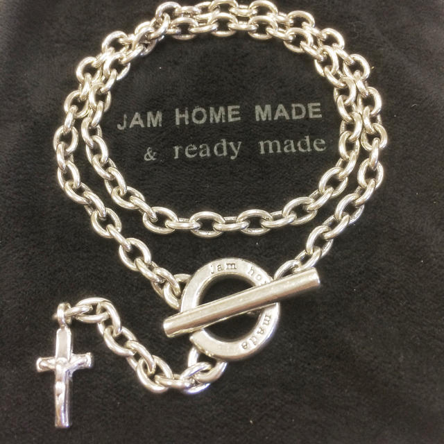 JAM HOME MADE & ready made(ジャムホームメイドアンドレディメイド)のJAM HOME MADE シルバー クロスブレスレット ネックレス メンズのアクセサリー(ネックレス)の商品写真