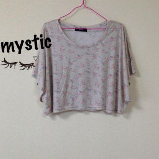 ミスティック(mystic)のmystic＊花柄ショートTシャツ(Tシャツ(半袖/袖なし))