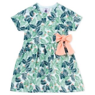 プチバトー(PETIT BATEAU)の19ss☆36m プチバトー パームツリー柄ワンピース(ワンピース)