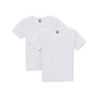 プチバトー(PETIT BATEAU)のSALE☆プチバトー ホワイト半袖Ｔシャツ２枚組(Tシャツ/カットソー)