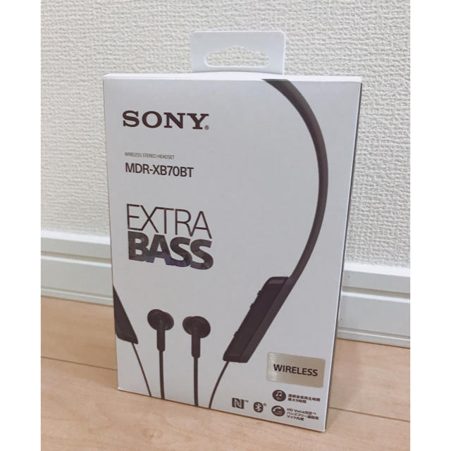 SONY(ソニー)の【bien様専用】SONY Bluetoothイヤフォン（MDR-XB70BT） スマホ/家電/カメラのオーディオ機器(ヘッドフォン/イヤフォン)の商品写真