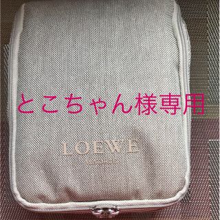 ロエベ(LOEWE)の【専用】JAL✖️ロエベ  ハンギングフック付きポーチ(アイボリー)(旅行用品)