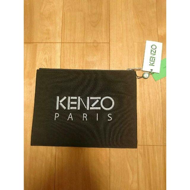 KENZO(ケンゾー)の★新品正規品【KENZO】A4対応 刺繍クラッチバッグ ブラック メンズのバッグ(セカンドバッグ/クラッチバッグ)の商品写真