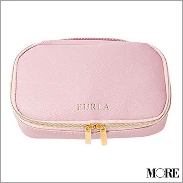 Furla(フルラ)のMORE 5月 付録 フルラ ジュエリーポーチ × ピンク２個セット エンタメ/ホビーの雑誌(ファッション)の商品写真