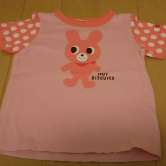 HOT BISCUITS(ホットビスケッツ)のホットビスケッツTシャツ2枚セット キッズ/ベビー/マタニティのキッズ服女の子用(90cm~)(Tシャツ/カットソー)の商品写真