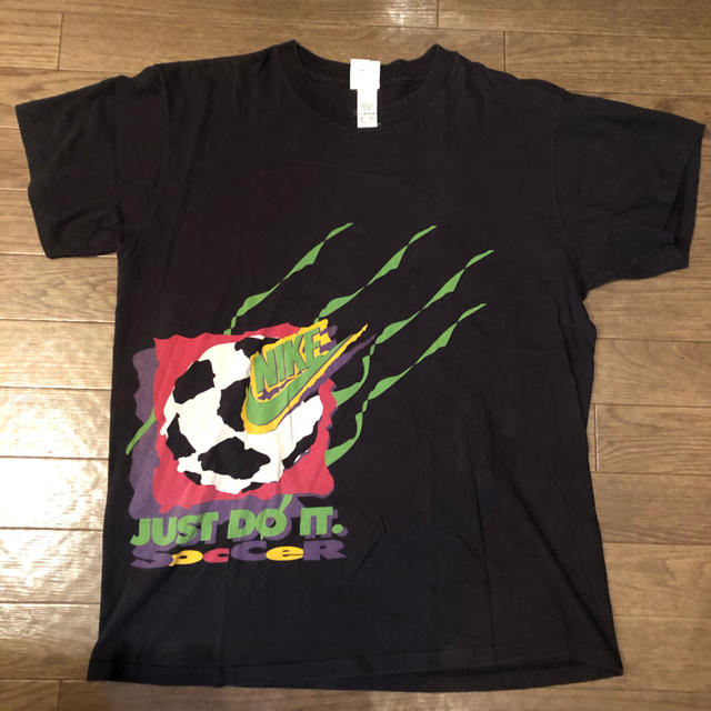 ⑧ ナイキ 銀タグ サッカープリント XL