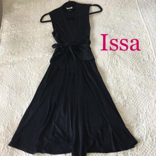 イッサロンドン(Issa London)のIssa シルクワンピース(ひざ丈ワンピース)