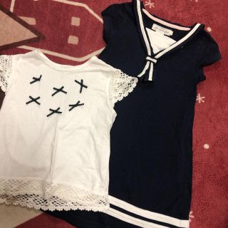 ポンポネット(pom ponette)のH&MセーラーワンピースポンポネットTシャツトップス120セット女の子(ワンピース)