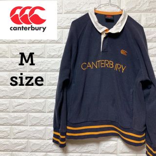 カンタベリー(CANTERBURY)のCANTERBURY カンタベリー ラガーシャツ 刺繍ロゴ Mサイズ 長袖 (ラグビー)