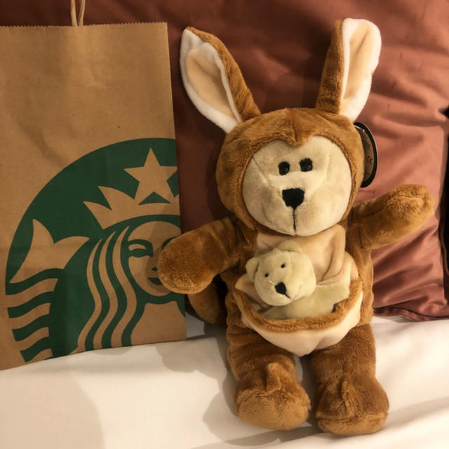 Starbucks Coffee(スターバックスコーヒー)のスタバ オーストラリア ベアリスタ カンガルー エンタメ/ホビーのおもちゃ/ぬいぐるみ(ぬいぐるみ)の商品写真