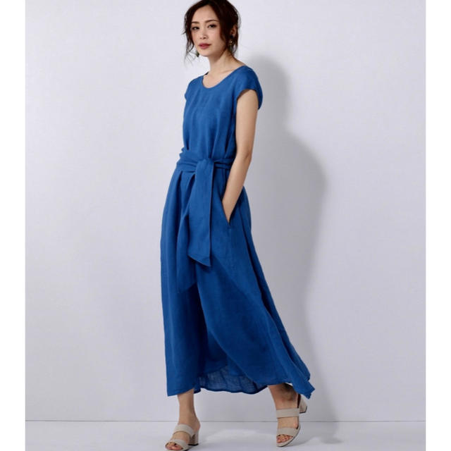 23区 - 【23区】LIBECOリネンロングワンピースの通販 by bali's shop