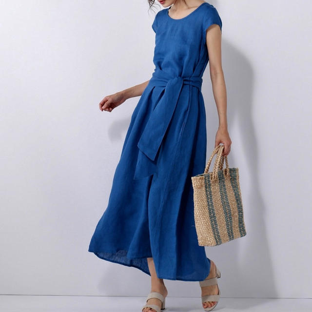 23区 - 【23区】LIBECOリネンロングワンピースの通販 by bali's shop