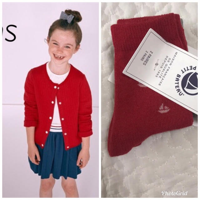 PETIT BATEAU(プチバトー)のtipe様専用4ans キッズ/ベビー/マタニティのキッズ服女の子用(90cm~)(カーディガン)の商品写真