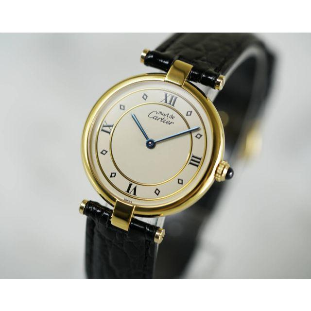 Cartier(カルティエ)の美品 カルティエ マスト ヴァンドーム ダイヤモンドインデックス LM メンズの時計(腕時計(アナログ))の商品写真