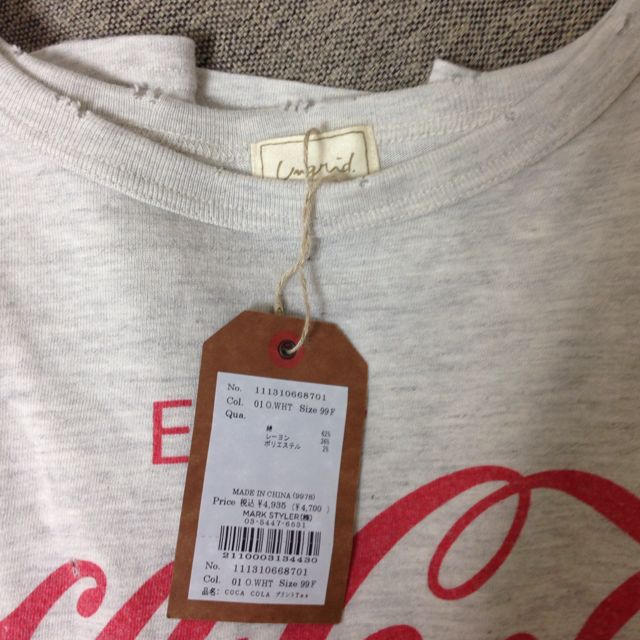 Ungrid(アングリッド)のungridコカコーラT レディースのトップス(Tシャツ(半袖/袖なし))の商品写真