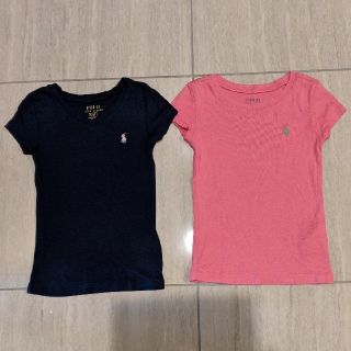 ポロラルフローレン(POLO RALPH LAUREN)のラルフローレン 3T 4T シャツ カットソー ピンク ネイビー(Tシャツ/カットソー)