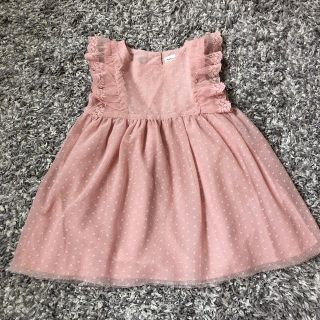 ベビーギャップ(babyGAP)のbaby GAP ピンクレースワンピース サイズ90(ワンピース)