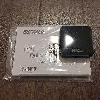 バッファロー(Buffalo)のコンパクト wifi 無線LAN親機 WMR-433W(PC周辺機器)