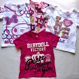 ベビードール(BABYDOLL)の♡まあ♡様専用ベビードールTシャツ4枚セット110センチ(Tシャツ/カットソー)