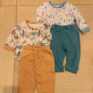 ユニクロ(UNIQLO)のユニクロ ベビーパジャマ2点セット 80(パジャマ)