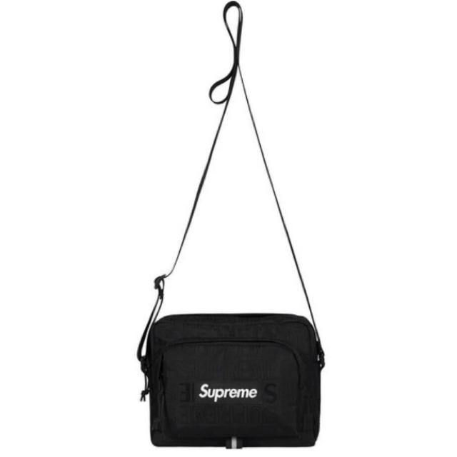 19SS Supreme shoulder Bag   black 1