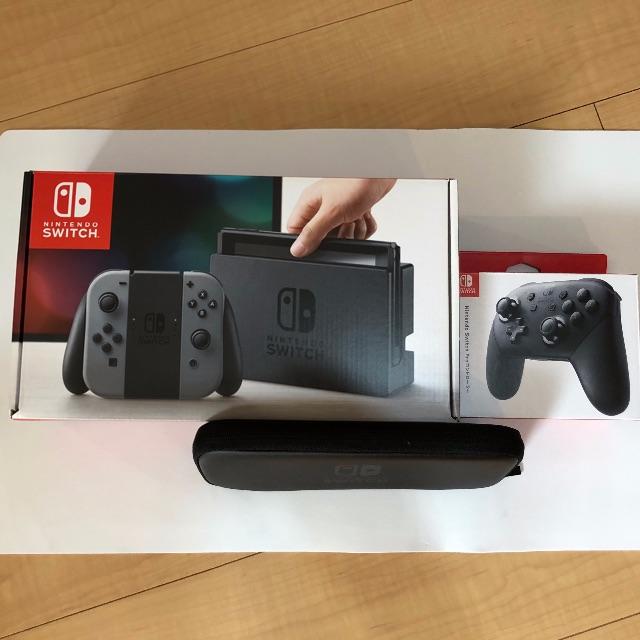 Nintendo Switch グレー本体　プロコン　各種ソフト付き Nintendo Switch グレー本体 プロコン 各種ソフト付き