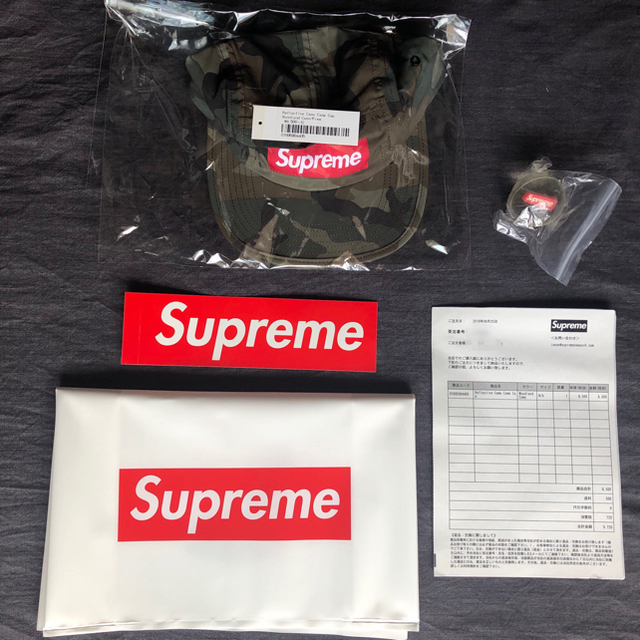 新品 Supreme Reflective Camo Camp Cap