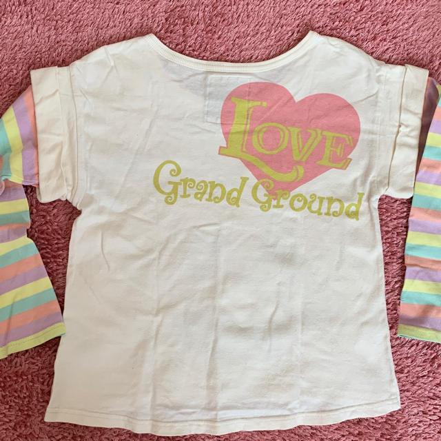 GrandGround(グラグラ)のグラグラ長T★110 キッズ/ベビー/マタニティのキッズ服女の子用(90cm~)(Tシャツ/カットソー)の商品写真