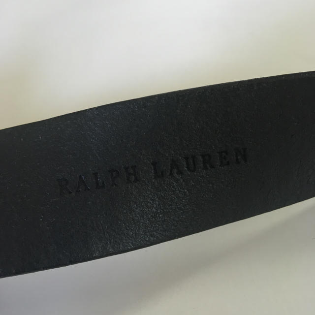 POLO RALPH LAUREN(ポロラルフローレン)の中古 ポロラルフローレン 黒レザーベルト レディースのファッション小物(ベルト)の商品写真