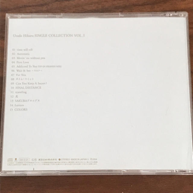 Utada Hikaru SINGLE COLLECTION VOL.1 エンタメ/ホビーのCD(R&B/ソウル)の商品写真