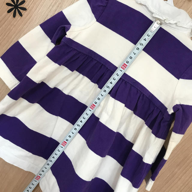 POLO RALPH LAUREN(ポロラルフローレン)の80ラルフローレンボーダーワンピース キッズ/ベビー/マタニティのベビー服(~85cm)(ワンピース)の商品写真