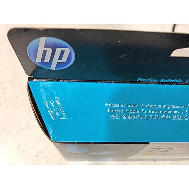 HP(ヒューレットパッカード)の純正品 インクカートリッジ イエロー HP72 C9373A 消費期限切れ インテリア/住まい/日用品のオフィス用品(オフィス用品一般)の商品写真