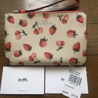 コーチ(COACH)の新品 COACH フルーツ リストレット ポーチ(ポーチ)