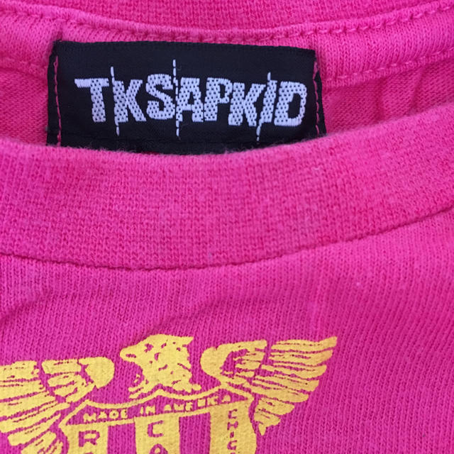 TK(ティーケー)のTK Kidsの半袖カットソー☆ピンク☆80cm☆美品！ キッズ/ベビー/マタニティのベビー服(~85cm)(Ｔシャツ)の商品写真