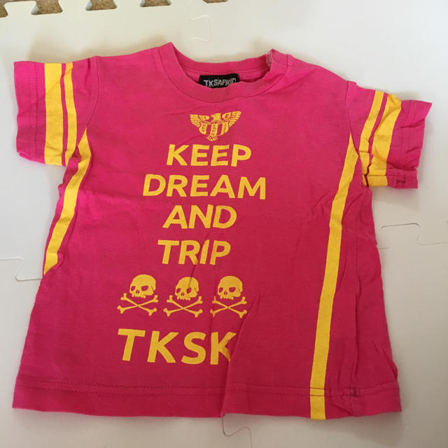 TK(ティーケー)のTK Kidsの半袖カットソー☆ピンク☆80cm☆美品！ キッズ/ベビー/マタニティのベビー服(~85cm)(Ｔシャツ)の商品写真