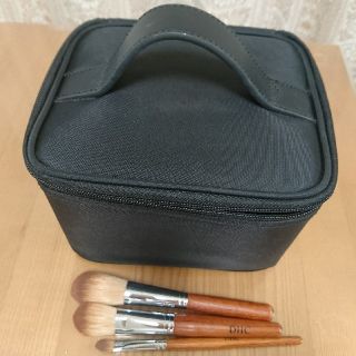 ムジルシリョウヒン(MUJI (無印良品))の無印良品 ナイロンメイクボックスSサイズ ＆ DHC フェイスブラシ(その他)