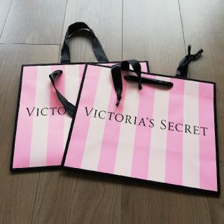 ヴィクトリアズシークレット(Victoria's Secret)のVictoria's secret ショッパー 2枚セット(ショップ袋)