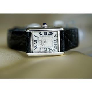 カルティエ(Cartier)の美品 カルティエ マスト タンク シルバー SM Cartier(腕時計)