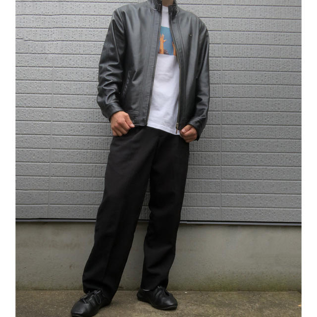Giorgio Armani(ジョルジオアルマーニ)のGiorgio Armani シングルライダースジャケット メンズのジャケット/アウター(ライダースジャケット)の商品写真