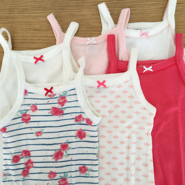 PETIT BATEAU(プチバトー)のプチバトー♡ キャミソールボディ 12m 6枚セット キッズ/ベビー/マタニティのベビー服(~85cm)(肌着/下着)の商品写真