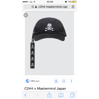 マスターマインドジャパン(mastermind JAPAN)のc2h4 × mastermind japan skull cap(キャップ)