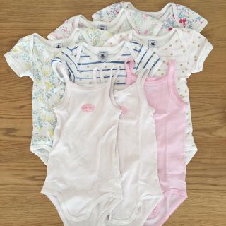 プチバトー(PETIT BATEAU)のプチバトー♡ 半袖ボディ5枚＆キャミソールボディ3枚 24m(肌着/下着)